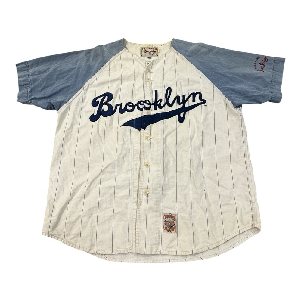 90's Vintage Jersey 1955 Brooklyn Dodgers Cooperstown Mirage First String Sz L